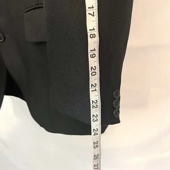 RICHARD CATE MENS VINTAGE SUIT JACKET - BLACK​ - Picture 8 of 12